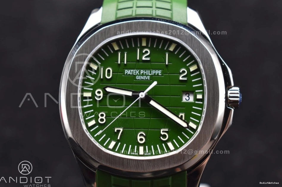 ZF Strap Dial 5168G 324CS Green Aquanaut Rubber 1:1 42mm On Best Edition Green 514 NewStyle SS 1026